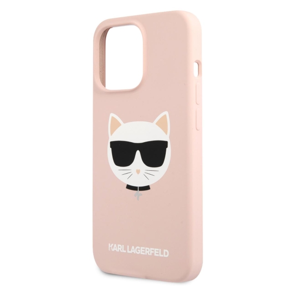 фото Чехол для iphone 13 pro choupette hard pink (klhcp13lslchlp) karl-lagerfeld