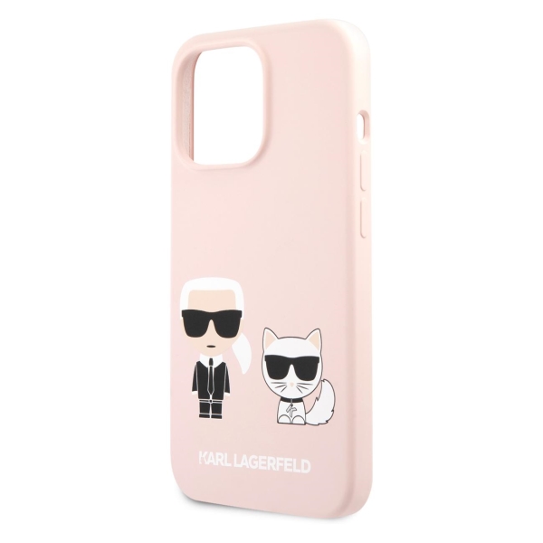 фото Чехол для iphone 13 pro karl & choupette hard pink (klhcp13lsskci) karl-lagerfeld