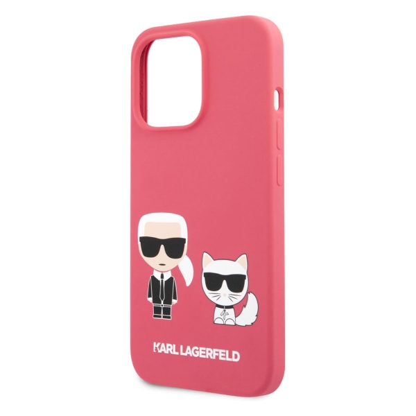 фото Чехол для iphone 13 pro karl & choupette hard fushia (klhcp13lsskcp) karl-lagerfeld