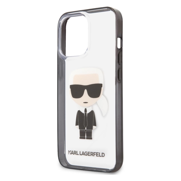 фото Чехол для iphone 13 pro ikonik karl hard transparent/black (klhcp13lhikck) karl-lagerfeld