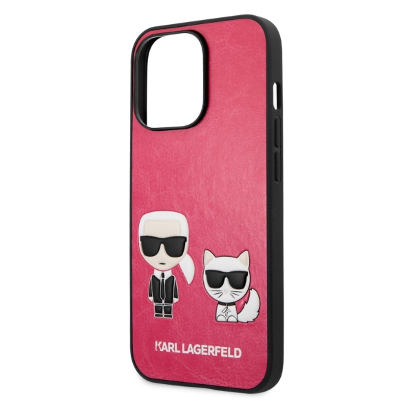 фото Чехол для iphone 13 pro karl & choupette hard fushia (klhcp13lpcuskcp) karl-lagerfeld