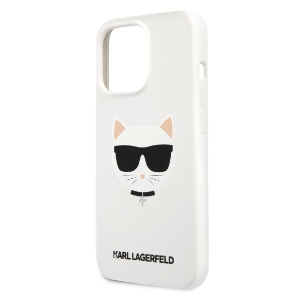 фото Чехол для iphone 13 pro choupette hard white (klhcp13lslchwh) karl-lagerfeld