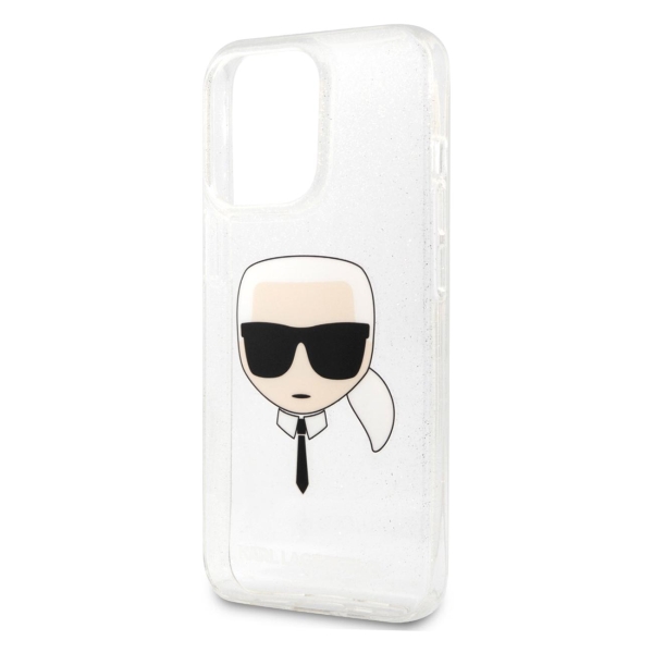 фото Чехол для iphone 13 pro max karl's head hard silver (klhcp13xkhtugls) karl-lagerfeld