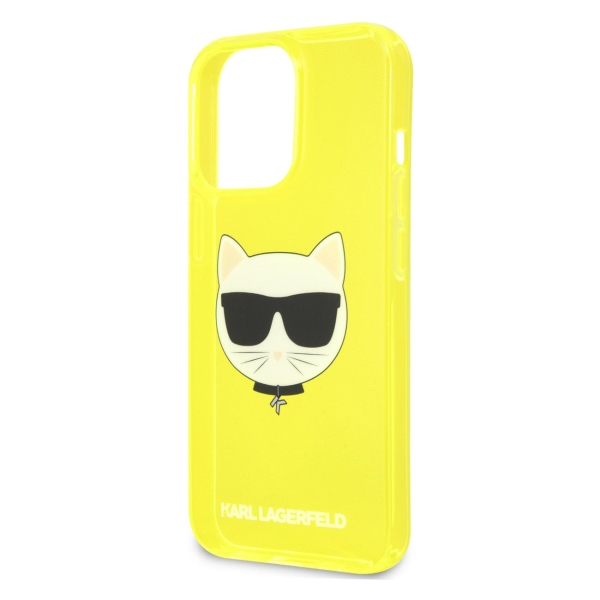 фото Чехол для iphone 13 pro max choupette hard yellow (klhcp13xchtry) karl-lagerfeld