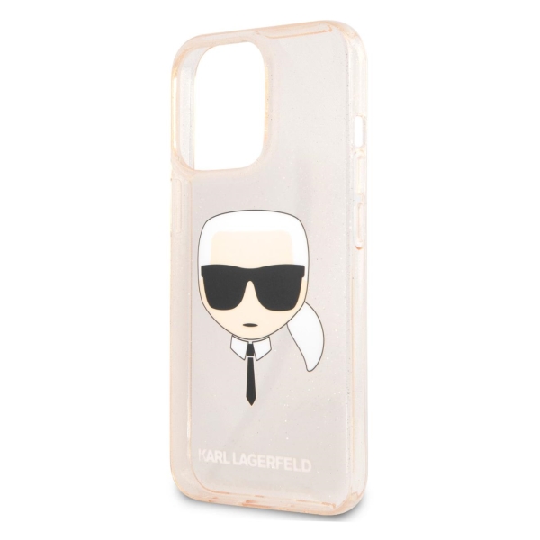 фото Чехол для iphone 13 pro max karl's head hard gold (klhcp13xkhtuglgo) karl-lagerfeld