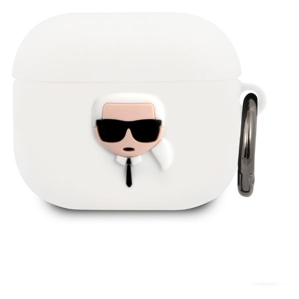 фото Чехол для apple airpods 3 white (klaca3silkhwh) karl-lagerfeld