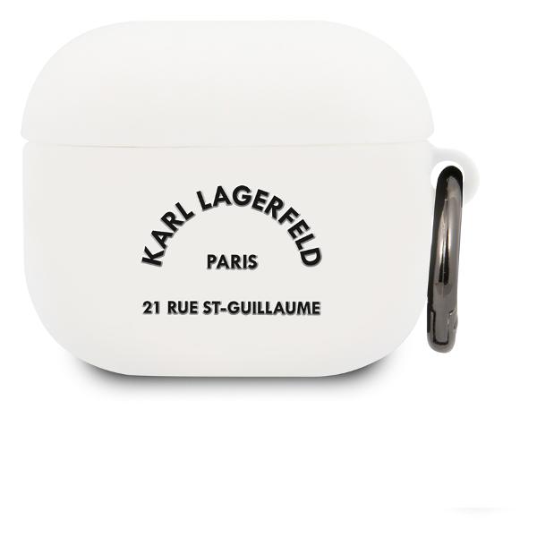 фото Чехол для apple airpods 3 white (klaca3silrsgwh) karl-lagerfeld