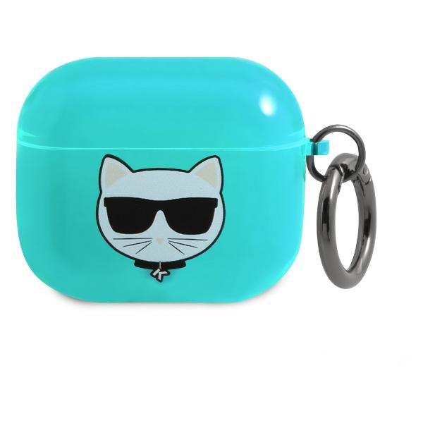 фото Чехол для apple airpods 3 blue (kla3uchfl) karl-lagerfeld