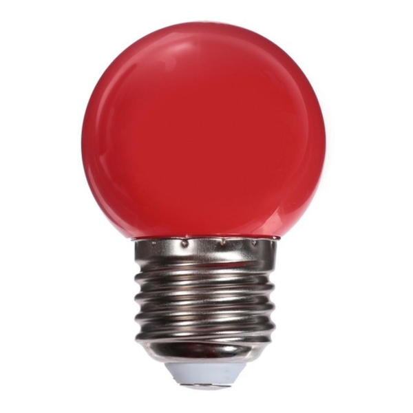 фото Светодиодные лампы для белт-лайта led-20, e27, 1,5 вт, 45lm, ip65, 20 шт red luazon-lighting