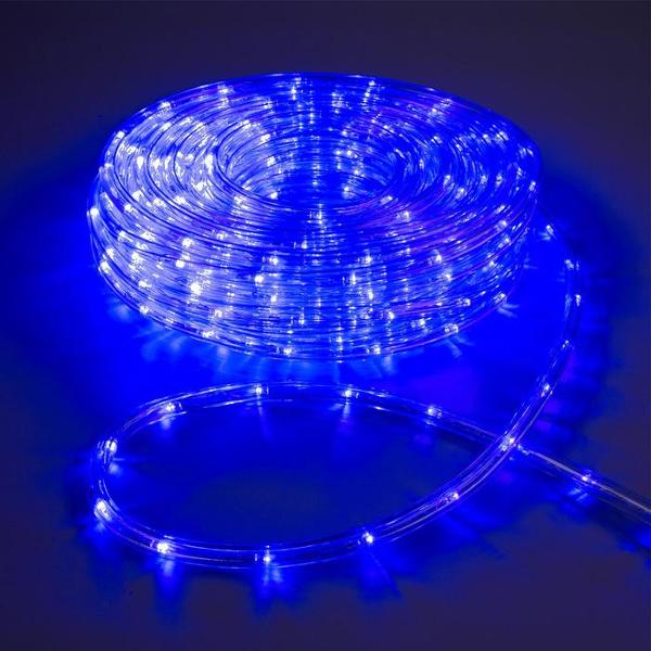 фото Светодиодная лента 10 мм, ip44, 24 led/м, 220 в, 20 м, свечение синее (1589834) luazon-lighting