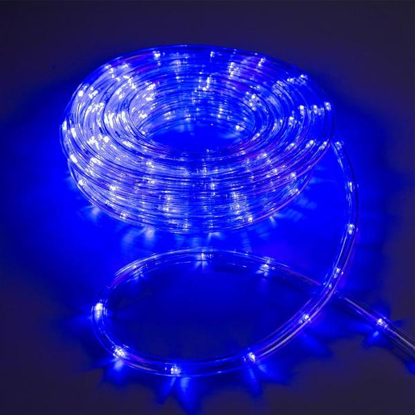 фото Светодиодная лента 10 мм, ip44, 10 м, 24 led/м, 220 в, 8 режимов, свечение синее (1589827) luazon-lighting