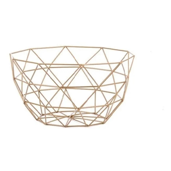 фото Фруктовница kitchen fruit, 27х27х15,5 см, золотистая (371562) zdk