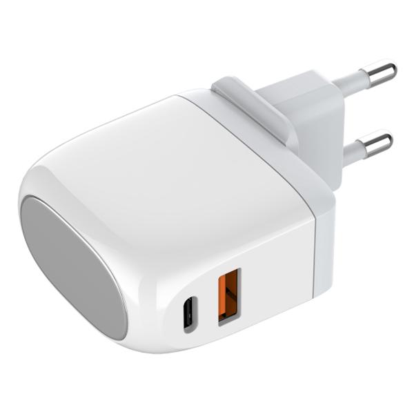 фото Сетевое зарядное устройство a2522c pd+qc 3.0 2xusb + cable usb type-c white (ld_c3452) ldnio