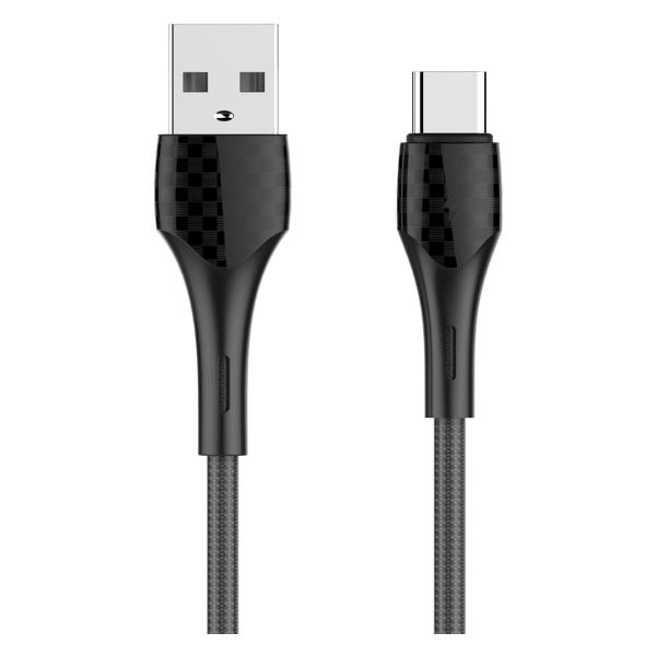 фото Кабель ls522, usb type-c, 2,4 a, 2 м, серый (ld_b4516) ldnio