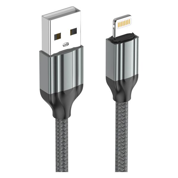 фото Кабель usb - usb-c, 2 м, серый (ls432) ldnio