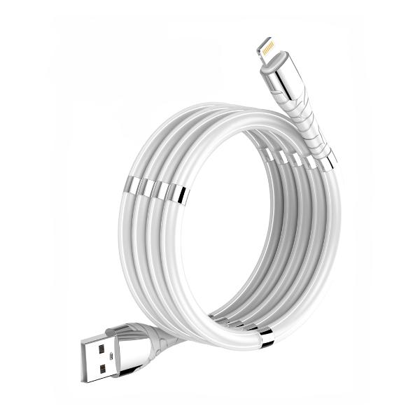 фото Кабель usb - lightning, 1 м, белый (ls511) ldnio