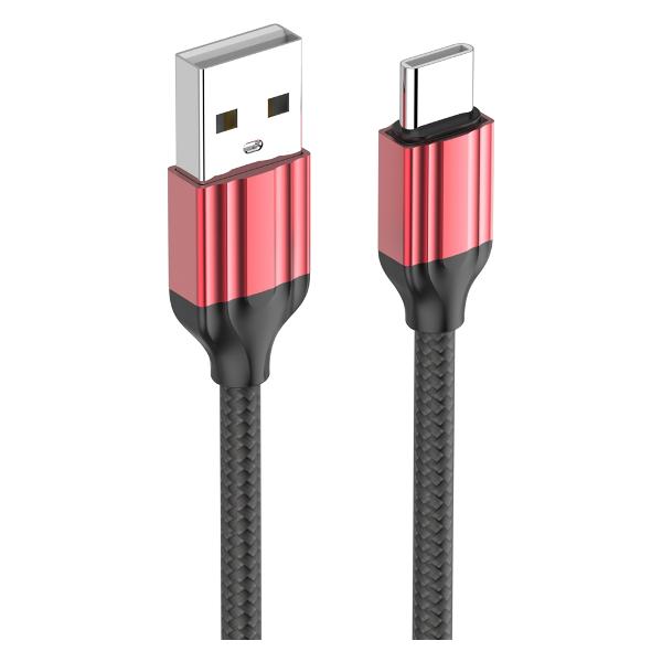 фото Кабель ls431, usb type-c, 2,4 a, 1 м, красный (ld_b4634) ldnio