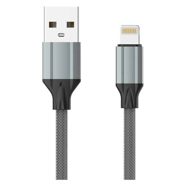 фото Кабель usb - usb-c, 2 м, серый (ls442) ldnio