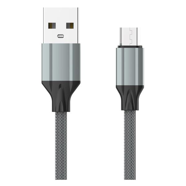 фото Кабель ls441, microusb, 2,4 a, 1 м, серый (ld_b4485) ldnio