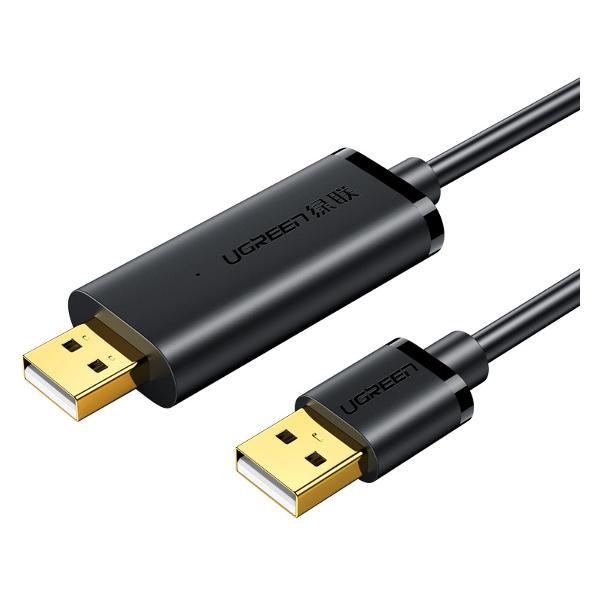 фото Кабель s166 usb 2.0 data link cable black ugreen