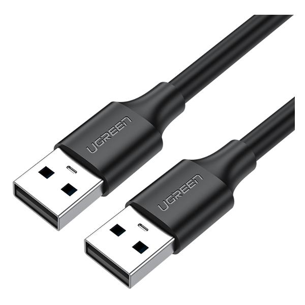 фото Кабель us102 usb 2.0 a male to a male 1m black ugreen