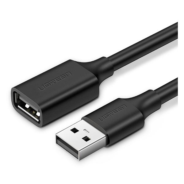 фото Кабель us103 usb 2.0 a male to a female 3m black ugreen