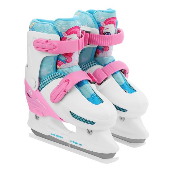 фото Коньки ледовые "единорожка", 223r, размер 34-37 white onlitop