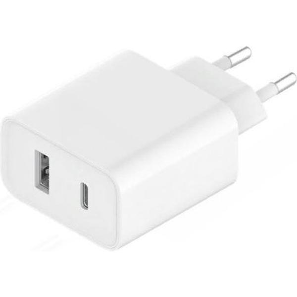 фото Сетевое зарядное устройство mi 33w wall charger type-a+type-c white (ad332eu) xiaomi