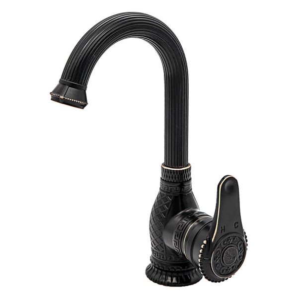 фото Смеситель для умывальника vitoria, чёрная бронза (mc.506.bbr) milacio