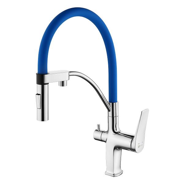 фото Смеситель для кухни comfort lm3074c blue lemark