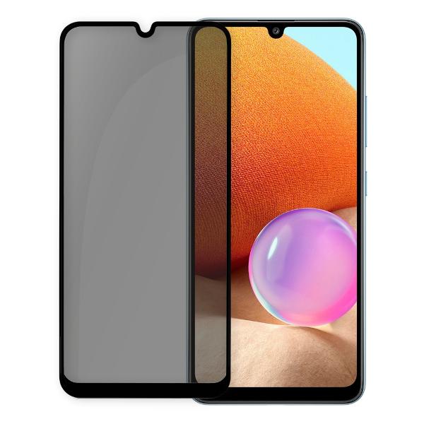 фото Защитное стекло с рамкой full glue privacy для samsung galaxy m32, черная рамка (pgfgp-sm32) pero