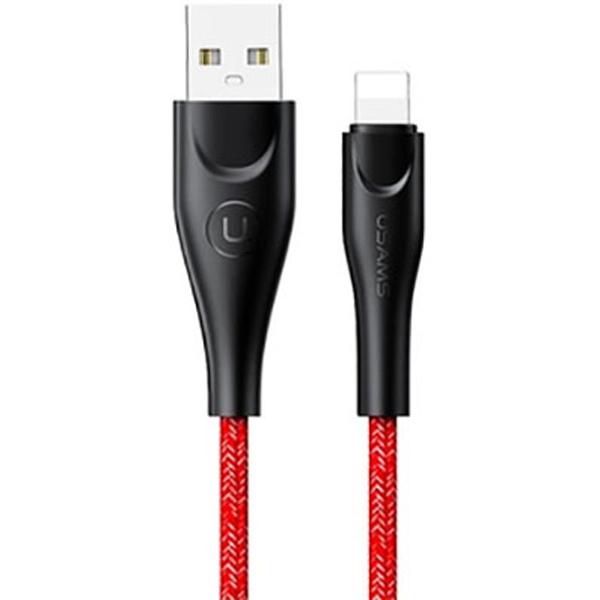 фото Кабель sj394 usb/lightning, нейлон, 2m red (sj394usb02) usams