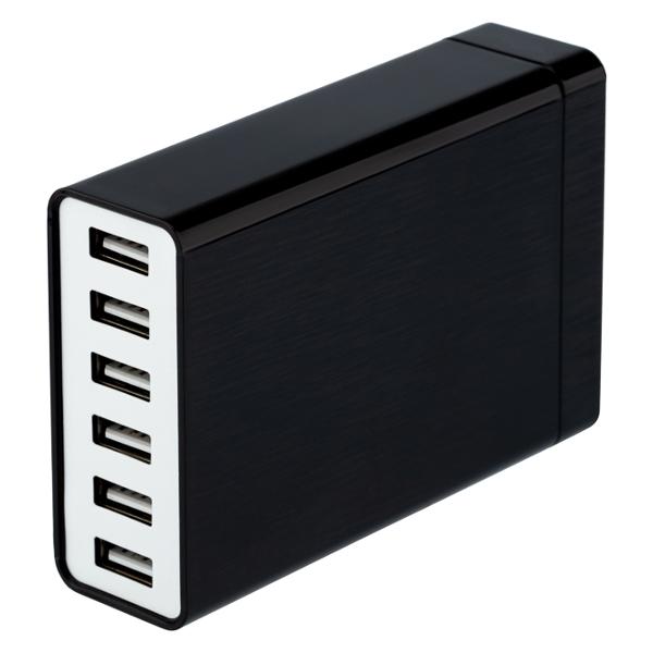 фото Сетевое зарядное устройство 6хusb, 1 a (16-0287) rexant