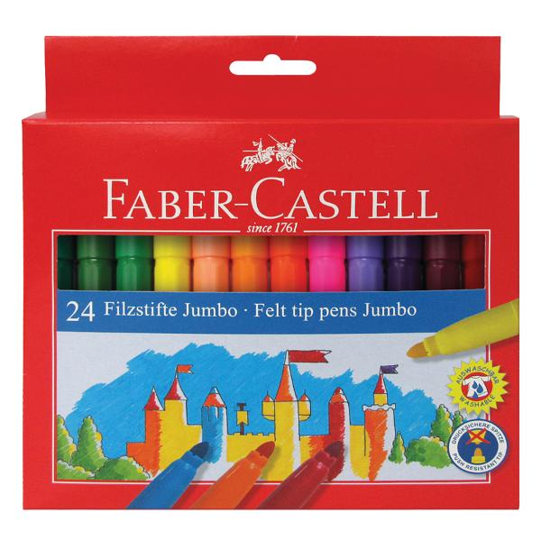 фото Набор фломастеров jumbo, 24 цвета (554324) faber-castell