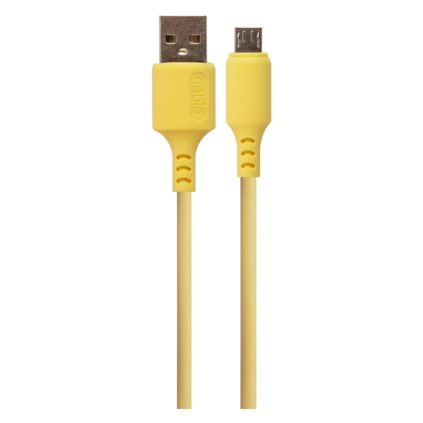 фото Кабель usb/microusb 1m yellow (ут000033117) red-line