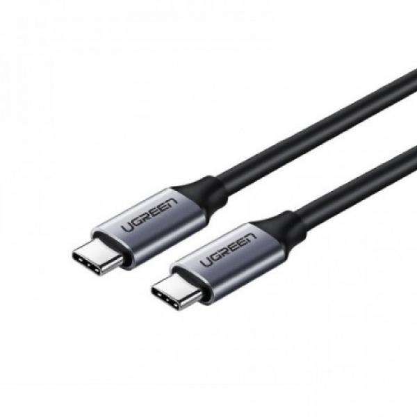 фото Кабель us161 usb 3.1 type-c male to male 1,5m dark gray (50751) ugreen