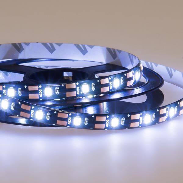 фото Светодиодная лента smd 2835, 60 led/m, 6500 k, usb 5в, 8 мм, ip65, 1 м, свечение белое (141-385) lamper