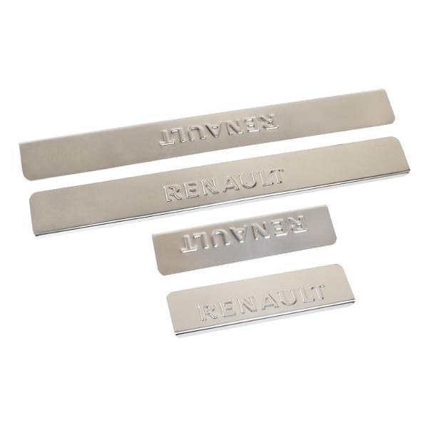 фото Накладки внутренних порогов для renault fluence, нержавеющая сталь, 4 шт (nps-039) dollex