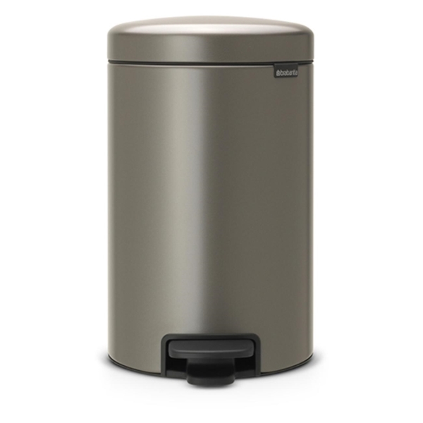 фото Мусорный бак newicon, 12 л, платиновый (113628) brabantia