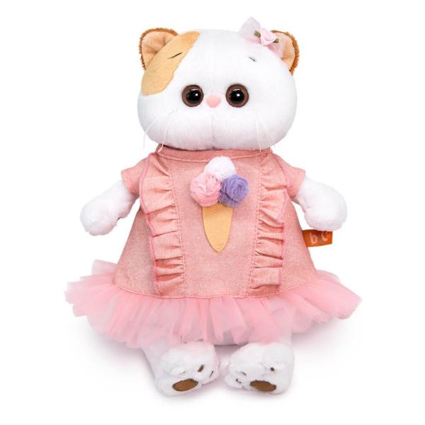 фото Мягкая игрушка "кошечка ли-ли", в платье с мороженым (lk27-087) budibasa