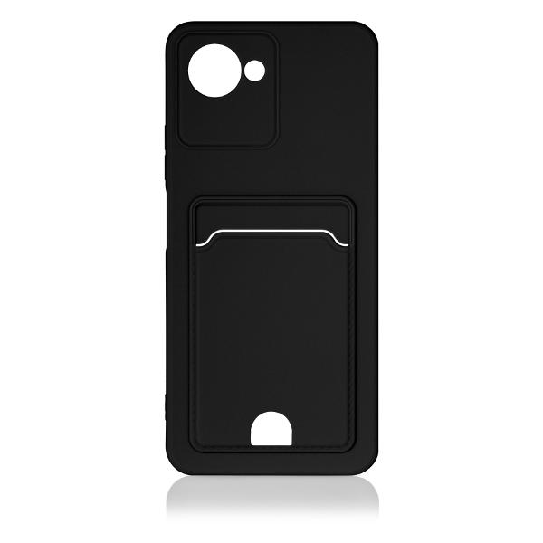 фото Чехол для realme c30/narzo 50i, черный (rmcardcase-01) df