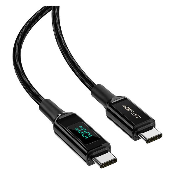 фото Кабель c6-03 usb-c to usb-c 100w 2m black (af-c6-03-bk) acefast