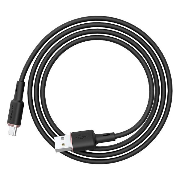 фото Кабель c2-04 usb-a to usb-c 1,2m black (af-c2-04-bk) acefast