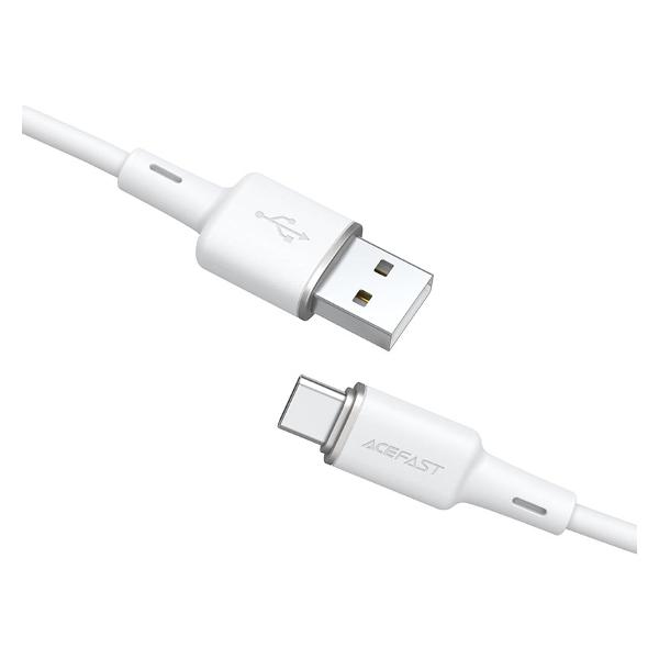 фото Кабель c2-04 usb-a to usb-c 1,2m white (af-c2-04-wh) acefast