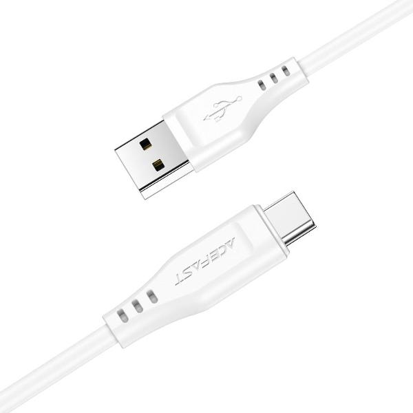 фото Кабель c3-04 usb-a to usb-c 1,2m white (af-c3-04-wh) acefast