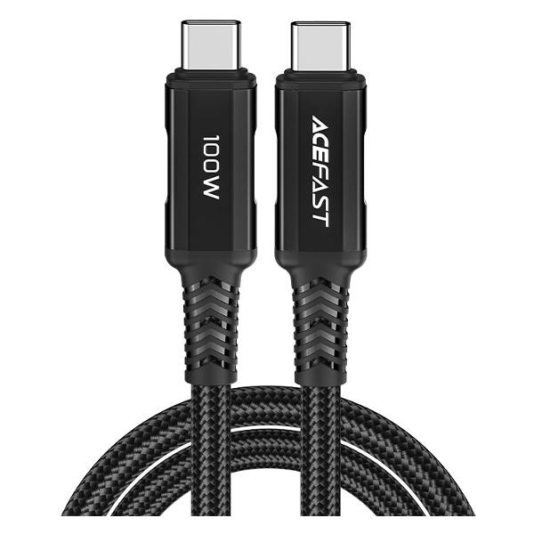 фото Кабель c4-03 usb-c to usb-c 100w 2m black (af-c4-03-bk) acefast