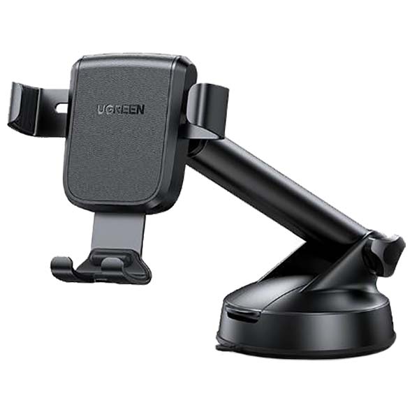 фото Автомобильный держатель lp200 gravity phone holder with suction cup black (60990b) ugreen