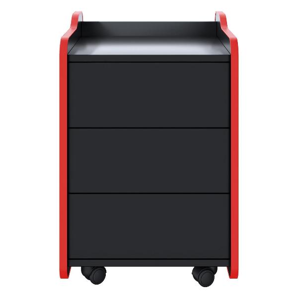 фото Тумба для игрового компьютерного стола case 40 black/red (cs-1bkrd) vmmgame