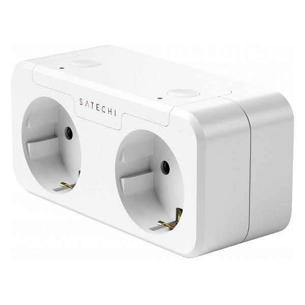 фото Умная розетка homekit dual smart outlet (st-hk2oaw-eu) satechi