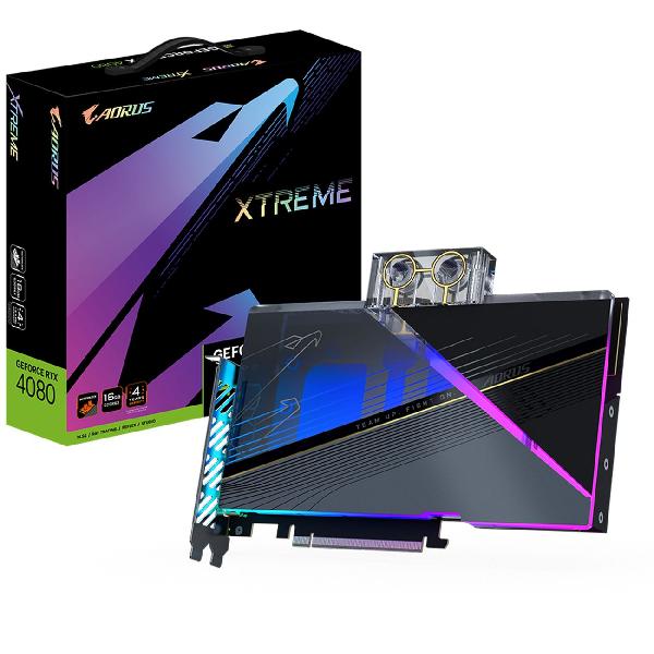 фото Видеокарта geforce rtx 4080 aorus xtreme waterforce wb 16gb (gv-n4080aorusx wb-16gd) gigabyte